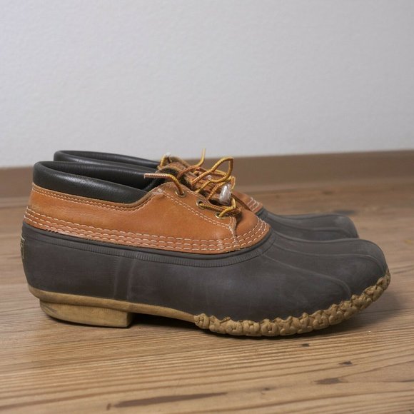 Vintage LL Bean Duck Snow Shoes Size 11 Brown Made In Maine